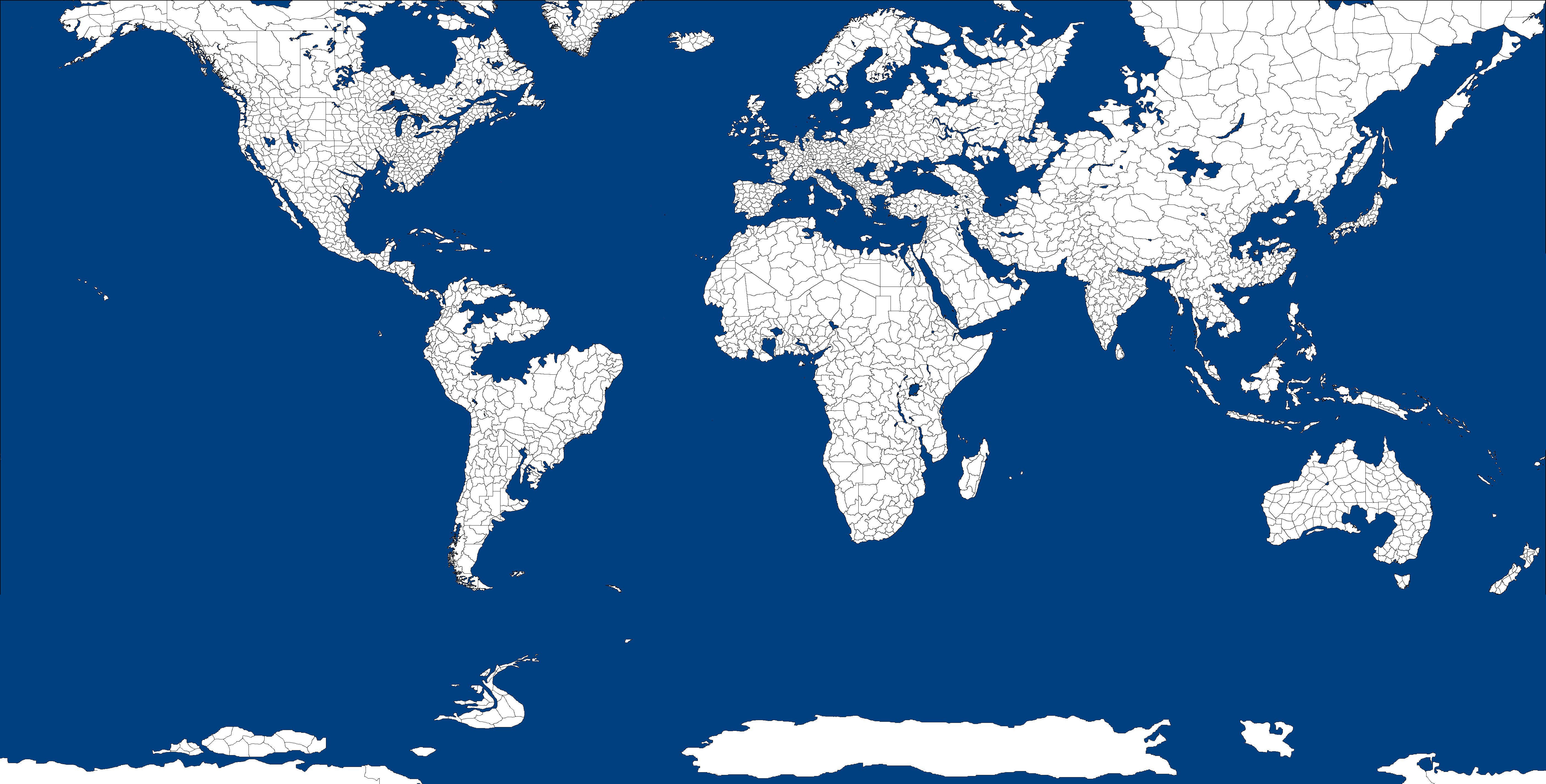 Карта мира с провинциями